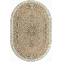 Иранский ковер Shahname 1200 237 Крем овал